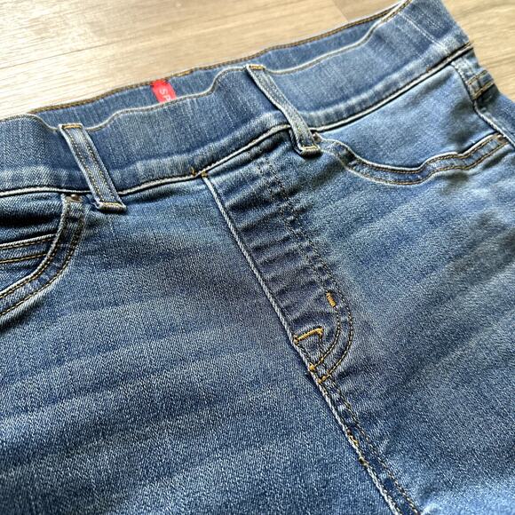 Spanx Seamed Front Wide Leg Jeans Size Small - Picture 4 of 15